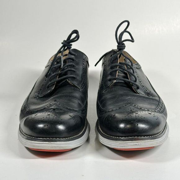 Cole Haan Grand OS Wingtip Oxford Shoes Men’s Size 10.5 M Black C21198 main image 4